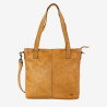 Sac cabas épaule cuir Jilke taupe - Bear Design